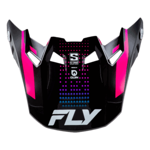 FLY Racing Formula S Carbon Protocol Peak - Black Carbon - Blue - Pink