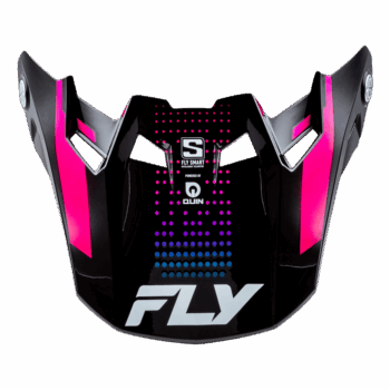 FLY Racing Formula S Carbon Protocol Peak - Black Carbon - Blue - Pink