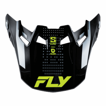 FLY Racing Formula S Carbon Protocol Peak - Black Carbon - Grey - Hi Vis