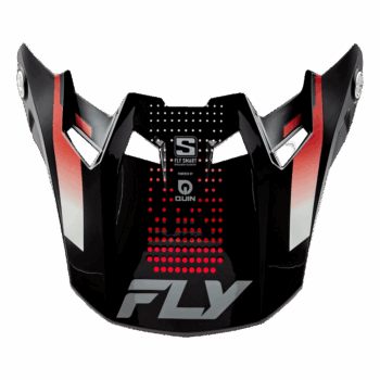 FLY Racing Formula S Carbon Protocol Peak - Black Carbon - Red