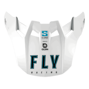 FLY Racing Formula S Carbon Solid Peak - White