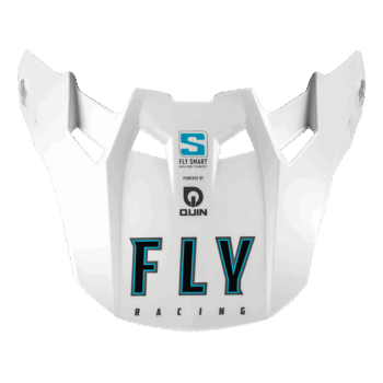 FLY Racing Formula S Carbon Solid Peak - White