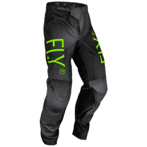FLY Racing Kinetic 2024 Prodigy Bottoms - Charcoal - Neon Green - Blue