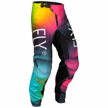 FLY Racing Kinetic 2024 Prodigy Bottoms - Fuschia - Electric Blue - Hi Vis