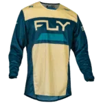 FLY Racing Kinetic 2024 Reload Jersey - Ivory - Navy - Cobalt - Front