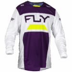 FLY Racing Kinetic 2024 Reload Jersey - Purple White Yellow - Front