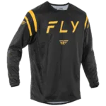 FLY Racing Kinetic 2025 Centre Jersey - Black Gold - Front