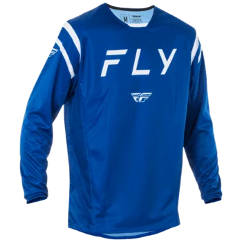 FLY Racing Kinetic 2025 Centre Jersey - Navy White - Front