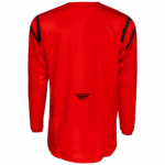 FLY Racing Kinetic 2025 Centre Jersey - Red Black - Back