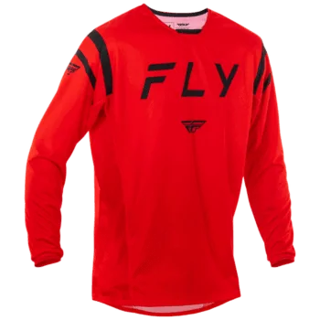 FLY Racing Kinetic 2025 Centre Jersey - Red Black - Front