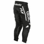 Fly Racing Kinetic 2025 Mesh DBK Trousers in black with white branding, designed for motocross riders.