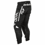 Fly Racing Kinetic 2025 Mesh DBK Trousers for motocross, black with white branding, designed for durability and comfort.