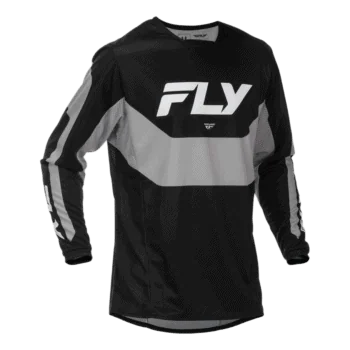 FLY Racing Kinetic 2026 Jersey - Black - Grey - Front