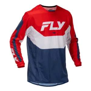 FLY Racing Kinetic 2026 Jersey - Red - White - Blue - Front