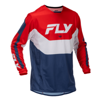 FLY Racing Kinetic 2026 Jersey - Red - White - Blue - Front