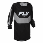 FLY Racing Kinetic Youth Jersey - Black Grey - Front