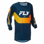 FLY Racing Kinetic Youth Jersey - Navy Orange - Front