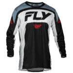 FLY Racing Lite 2024 Jersey - Black White Denim Grey - Front