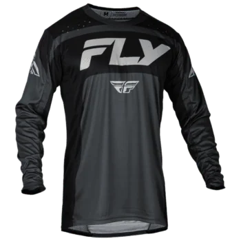 FLY Racing Lite 2024 Jersey - Charcoal Black - Front