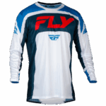 FLY Racing Lite 2024 Jersey - White Navy Blue - Front