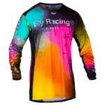 FLY Racing Lite 2024 Legacy Jersey - Fuchsia - Electric Blue - Hi Vis - Front