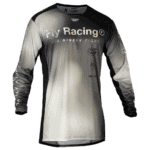 FLY Racing Lite 2024 Legacy Jersey - Light Grey - Black - Front