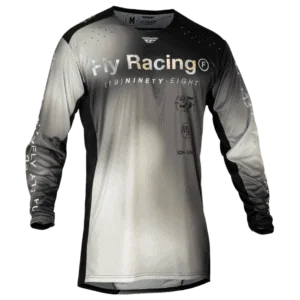 FLY Racing Lite 2024 Legacy Jersey - Light Grey - Black - Front