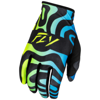 FLY Racing Lite 2025 Gloves - Black - Blue - Yellow