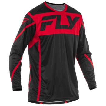 FLY Racing Lite 2025 Jersey - Black - Red - Front