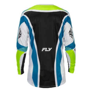 FLY Racing Lite LE Current 2026 Jersey - White - Lime - Blue - Back