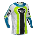 FLY Racing Lite LE Current 2026 Jersey - White - Lime - Blue - Front