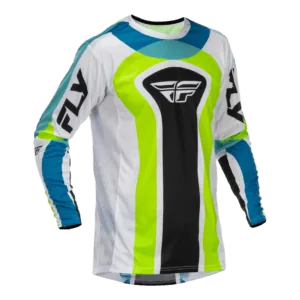 FLY Racing Lite LE Current 2026 Jersey - White - Lime - Blue - Front