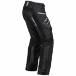 Fly Racing Patrol Over-Boot Trousers in black with reflective details, designed for motocross and off-road riding.