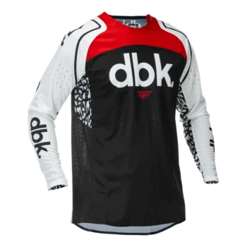 Fly Racing Evolution DST DBK Jersey - Black White Red - Front