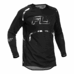 Fly Racing Evolution DST SE Spark Jerseys - Black Silver - Front
