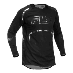 Fly Racing Evolution DST SE Spark Jerseys - Black Silver - Front