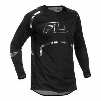 Fly Racing Evolution DST SE Spark Jerseys - Black Silver - Front