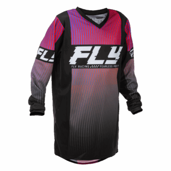 Fly Racing F-16 Jersey - Junior - Black Red Purple - Front