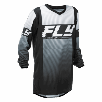 Fly Racing F-16 Jersey - Junior - Black White - Front