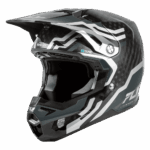 Fly Racing Formula S Byte Carbon Helmet - Black Carbon - Grey - Silver