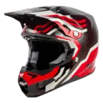 Fly Racing Formula S Byte Carbon Helmet - Red Carbon - Red - Grey