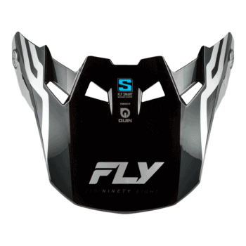 Fly Racing Formula S Carbon Byte Peak - Black Carbon - Grey - Silver