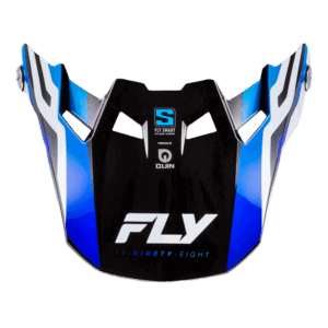 Fly Racing Formula S Carbon Byte Peak - Blue Carbon - Blue - White