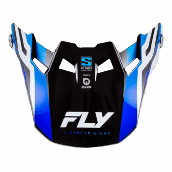 Fly Racing Formula S Carbon Byte Peak - Blue Carbon - Blue - White