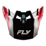 Fly Racing Formula S Carbon Byte Peak - Red Carbon - Red - Grey