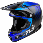 Fly Racing Formula S Protocol Carbon Helmet - Black Carbon - Blue