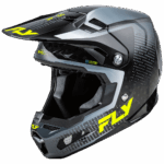 Fly Racing Formula S Protocol Carbon Helmet - Black Carbon - Grey - Hi Vis