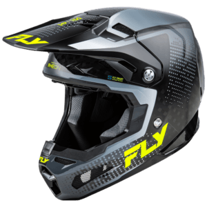 Fly Racing Formula S Protocol Carbon Helmet - Black Carbon - Grey - Hi Vis