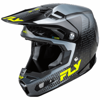 Fly Racing Formula S Protocol Carbon Helmet - Black Carbon - Grey - Hi Vis