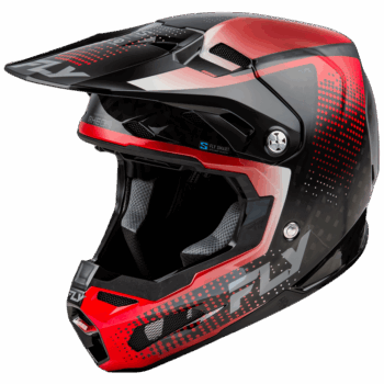 Fly Racing Formula S Protocol Carbon Helmet - Black Carbon - Red